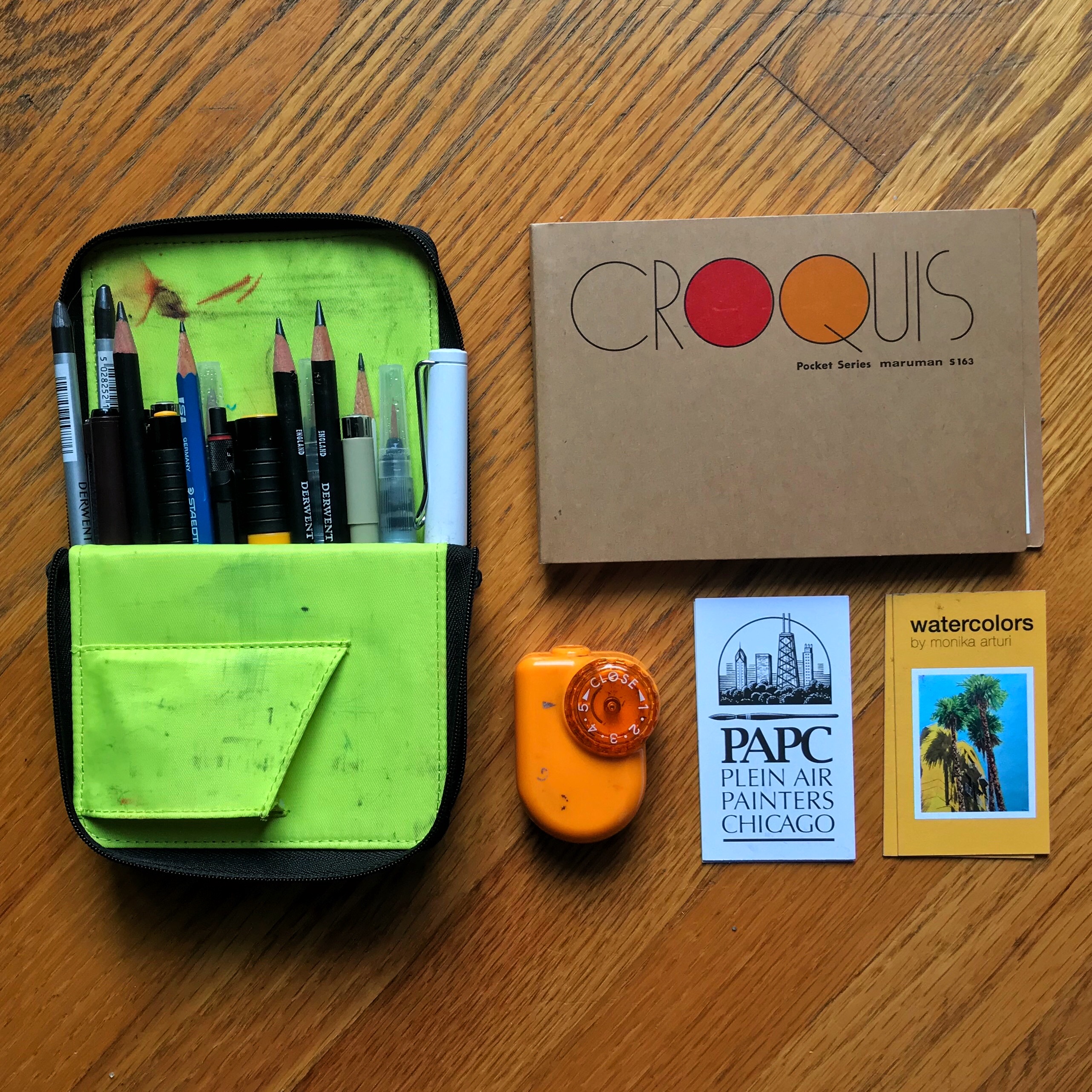 My Plein Air Kit for Watercolors - DIY easel and more